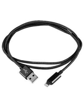 Cable silver ht usb - lightning mfi led luxury/ macho-macho/ 1m/ gris oscuro