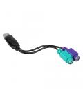 CABLE USB NANO CABLE CONVERSOR USB A/M - 2xPS/2/H 15CM NEGRO (TECLADO-RATON) - Imagen 6