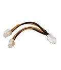 CABLE ALIMENTACION NANO CABLE 4PIN/H 4+4PIN/M 15CM - Imagen 2