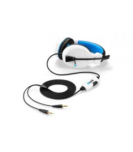 Sharkoon RUSH ER3 Binaural Diadema Negro, Azul, Blanco auricular con micrófono