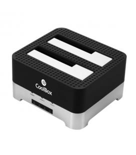 BASE CONECTORA HDD/SSD COOLBOX 2.5''/3.5'' SATA USB3.0 NEGRA