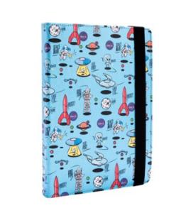 Funda universal estampada silver ht para tablet 9-10.1" space blue metal - Imagen 1