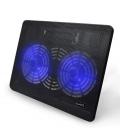 Soporte / base refrigeracion para ordenador portatil ewent ew1256 / 2 ventiladores / hasta 17" - Imagen 1