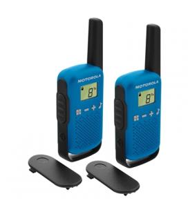 MOTOROLA T42 Walkie Talkie 4Km 16CH Azul - Imagen 1