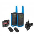 MOTOROLA T62 Walkie Talkie 8Km 16CH Azul - Imagen 1