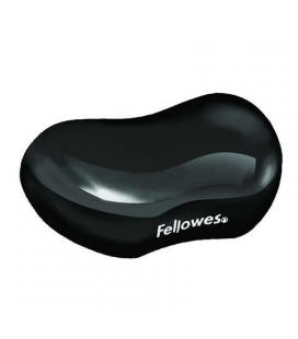 Alfombrilla reposamuñecas felowes - reposamuñecas de gel crystal - cubierta de poliuretano - color negro