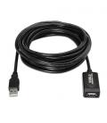Cable USB 2.0 prolongador con amplificador. tipo A/M-A/H. negro. 10m - Imagen 2