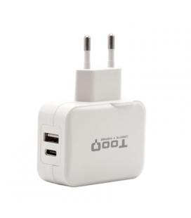 Tooq Cargador de pared doble USB-c+ USB A