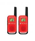 WALKIE-TALKIE MOTOROLA TLKR-T42 ROJO PACKS 2 - Imagen 2