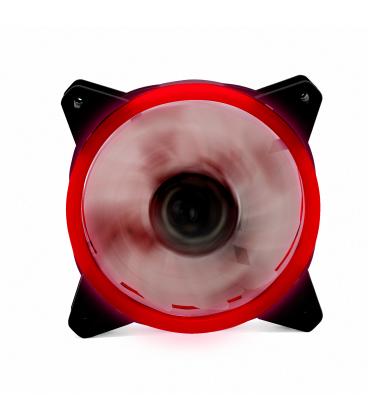 Ventilador phoenix led rojo gaming 120mm doble anillo - Imagen 1