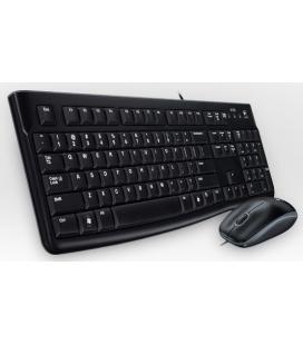 COMBO TECLADO RATON LOGITECH MK120 UK USB NEGRO - Imagen 1