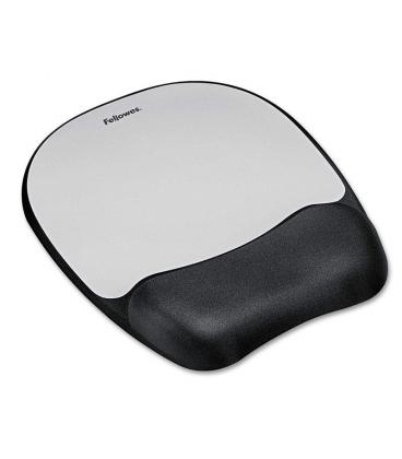 Alfombrilla reposamuñecas de espuma memory foam fellowes 9175801 - color plateado - Imagen 1