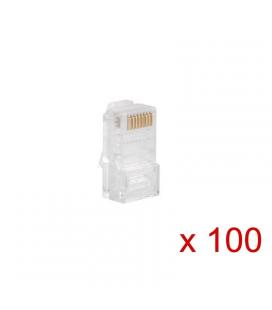 Conector de red rj45 lanberg plu-5000 - para cableado utp cat5e - bolsa de 100 unidades - Imagen 1