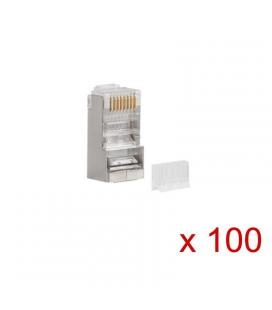 Conector de red rj45 lanberg pls-6000 - para cableado ftp cat6 - bolsa de 100 unidades - Imagen 1
