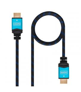 Cable hdmi nanocable 10.15.3707 - v2.0 - conectores hdmi (tipo a) macho - multiple apantallamiento y recubrimiento nylon - 7m -