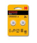 Blister kodak pila boton / litio ultra cr 2032 blister de 2 ude - Imagen 1