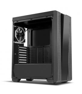 CAJA SEMITORRE/ATX NOX HUMMER FUSION S/FUENTE USB3.0 NEGRA RGB - Imagen 1