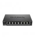 Switch d-link dgs-108 - 8 puertos gigabit 10/100/1000 - sin ventilador - carcasa metalica - qos - función diagnóstico de cable -