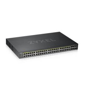 SWITCH ZYXEL 52 PUERTOS SMART MANAGED SERIE GS POE 48 GB COBRE 4X GB DUAL - Imagen 1