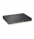 SWITCH ZYXEL 28 PUERTOS SMART MANAGED SERIE XS POE 24X GB 4X 10GB SFP+ - Imagen 1