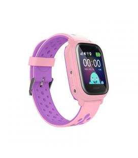 Reloj inteligente con localizador para niños leotec kids allo rosa - pantalla táctil - gps - cámara fotos - nanosim - botón - Im