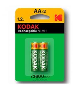 Blister kodak 2 pilas recargables ni-mh aa lr6 2600 mah