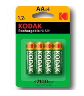 Blister kodak 4 pilas recargables ni-mh aa lr6 2100 mah - Imagen 1