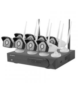 Kit wifi nvr lanberg ics-0808-0020 - 8*camaras 2.0 mp - rj45/wifi - infrarrojos - grabador 8 canales con capacidad para hdd 6 - 