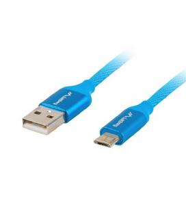Cable usb lanberg ca-usbm-20cu-0018-bl - conectores usb a a micro usb - qc 3.0 - 1.8m - azul - Imagen 1