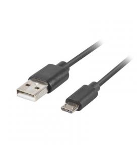 Cable usb lanberg ca-usbm-20cu-0010-bk - conectores usb a a micro usb - qc 3.0 - 1m - negro - Imagen 1