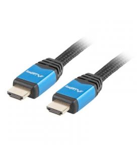 Cable hdmi lanberg ca-hdmi-20cu-0018-bl - conectores macho/macho chapados en oro - carcasa aluminio - resolución hasta - Imagen 