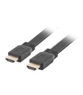 Cable hdmi lanberg ca-hdmi-21cu-0010-bk - conectores macho/macho chapados en oro - cable plano - resolución hasta 3840*2160 - 1 