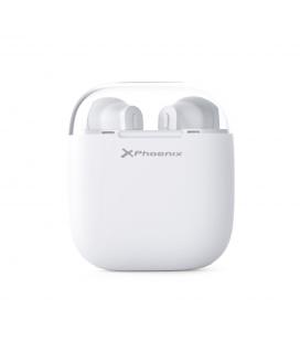 Auriculares phoenix earpods bluetooth / hasta 3.5 horas autonomia / estuche con powerbank 8-10 recargas / blancos