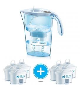 Pack Jarra Filtrante Laica Stream/ 2.3L/ Blanca/ Jarra + 6 Filtros BI-FLUX