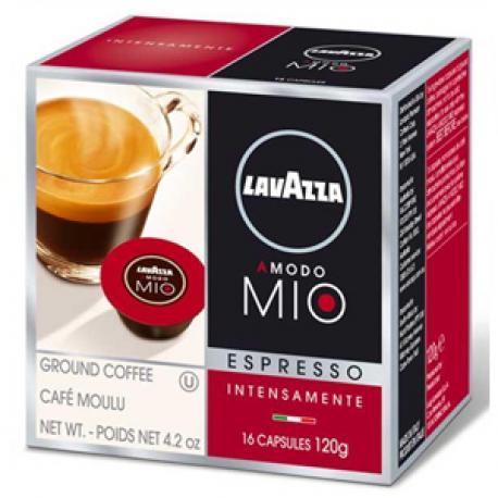 Cápsula Lavazza Intensamente para cafeteras A Modo Mio/ Caja de 16