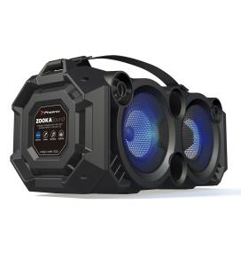 Altavoz portatil phoenix 24w con luz led / bluetooth / radio fm / usb / microsd / aux-in / entrada de microfono - Imagen 1