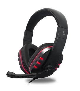 Auriculares con microfono phoenix hydra gaming jack / controlador volumen y mute en cable / cable trenzado / led rojos / negro y