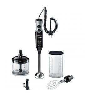 Batidora bosch ergomixx negra - 750w - 12 velocidades+turbo - cuchillas quattroblade - picador - varilla - vaso mezclador - Imag