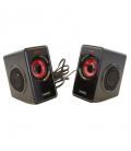 Altavoces mars gaming ms1 - 10w rms - 6 drivers de sonido - sistema subwoofer - alimentación usb - diseño en rojo y negro - Imag