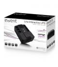 EWENT UPS 600VA Line Interactive with AVR, 6 x CEE7/3 port - Imagen 2