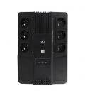 EWENT UPS 600VA Line Interactive with AVR, 6 x CEE7/3 port - Imagen 3