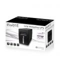 EWENT UPS 600VA Line Interactive with AVR, 1 x CEE7/3 port & 1 x C - Imagen 2