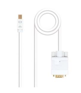 CONVERSOR NANO CABLE MINI DISPLAYPORT/MACHO A VGA/MACHO 2M BLANCO