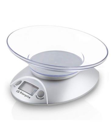 Báscula de cocina orbegozo pc 1009 - hasta 3 kg - precisión 1g - display lcd 17.5mm - bol transparente - Imagen 1