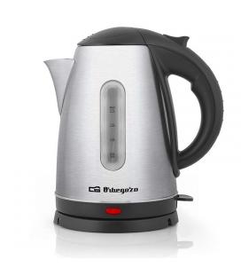 Hervidor de agua orbegozo kt 6021 - 2200w - 1.7l - cuerpo en inox - filtro extraible y lavable - tapa abatible - base 360º