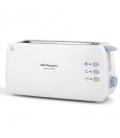 Tostador orbegozo to 4012 - 850w - 2 rebanadas largas - carcasa toque frío - calienta panecillos - func. descngelacion - func. -