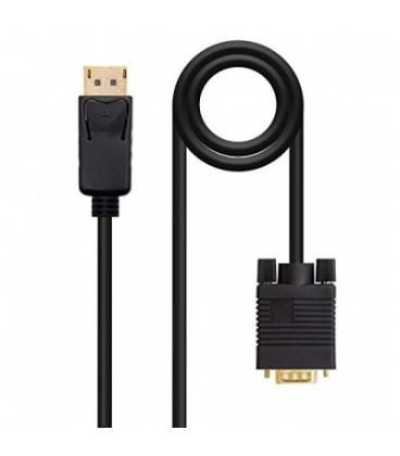 CONVERSOR NANO CABLE DISPLAYPORT A VGA DP/M - VGA/M 5.0M NEGRO