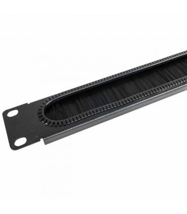 Panel pasacable entrada cables con cepillo para armario rack 19" - Imagen 1