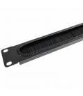 Panel pasacable entrada cables con cepillo para armario rack 19" - Imagen 1