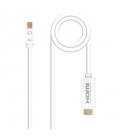 Cable mini displayport a hdmi nanocable 10.15.4002 - mini displayport/macho - hdmi/macho - 2m - blanco - Imagen 4